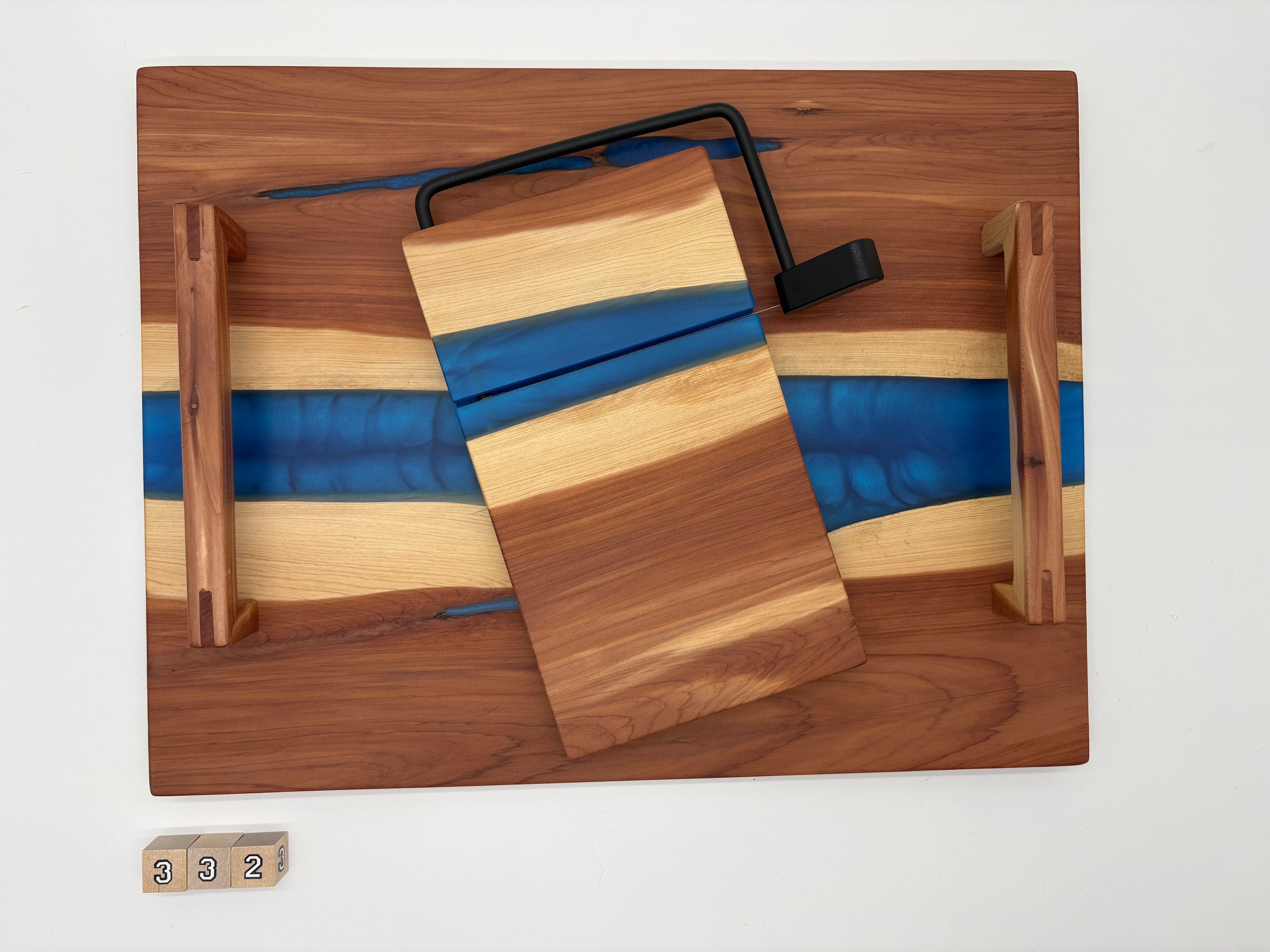 #332 charcuterie board and matching cheese slicer