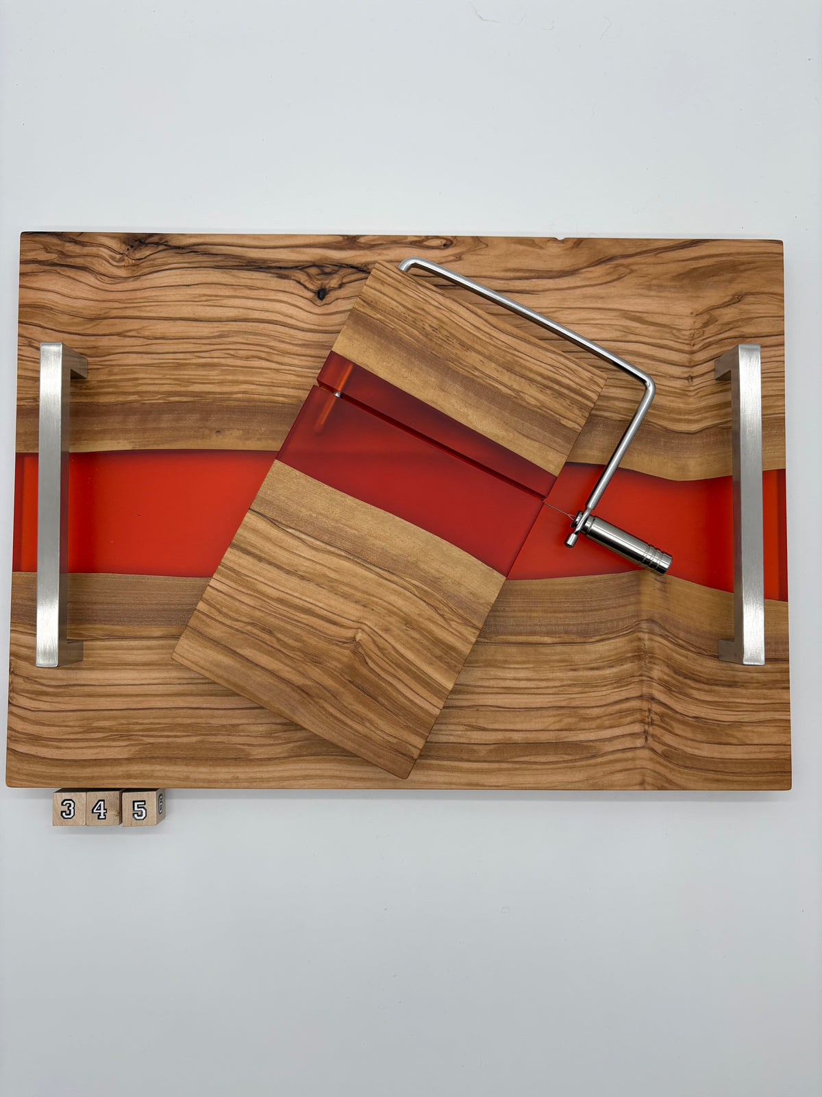 #345 Charcuterie board and matching cheese slicer